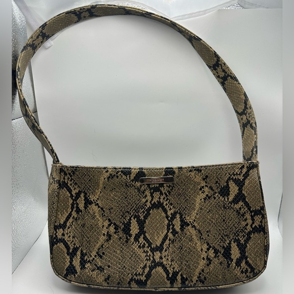 Vintage Y2K snakeskin underarm handbag purse Nine West - Picture 2 of 8